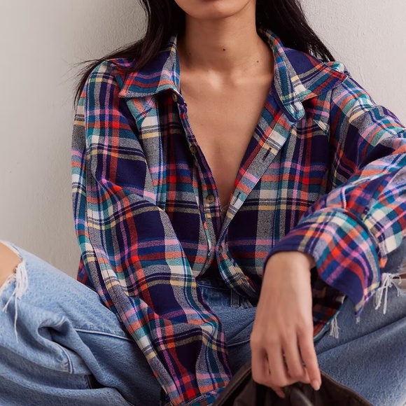 Free people Girl meets boy flannel - Picture 2 of 4